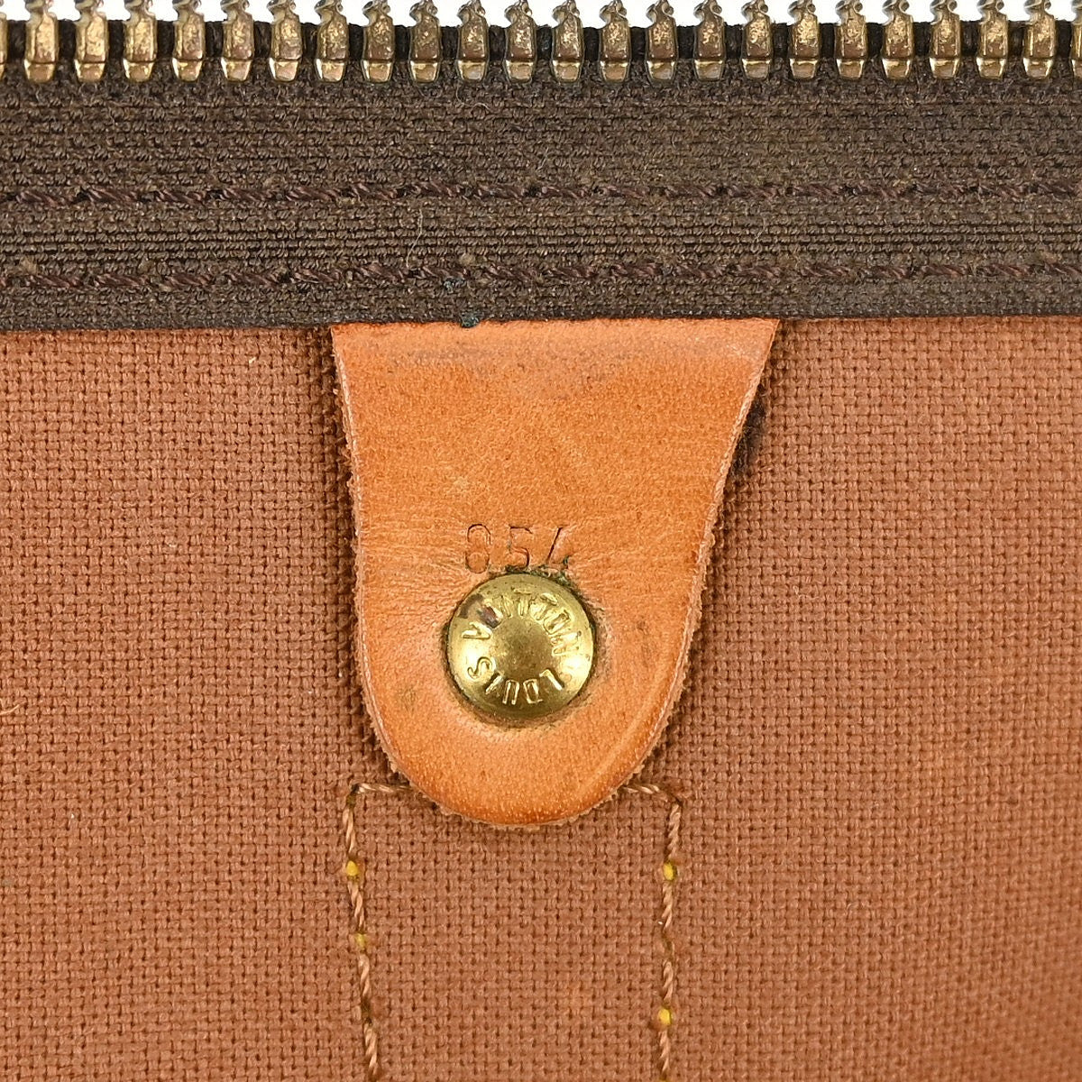 Louis Vuitton Keepall Bag Monogram Canvas Brown Canvas Travel Bag Bag (Pre-Owned)