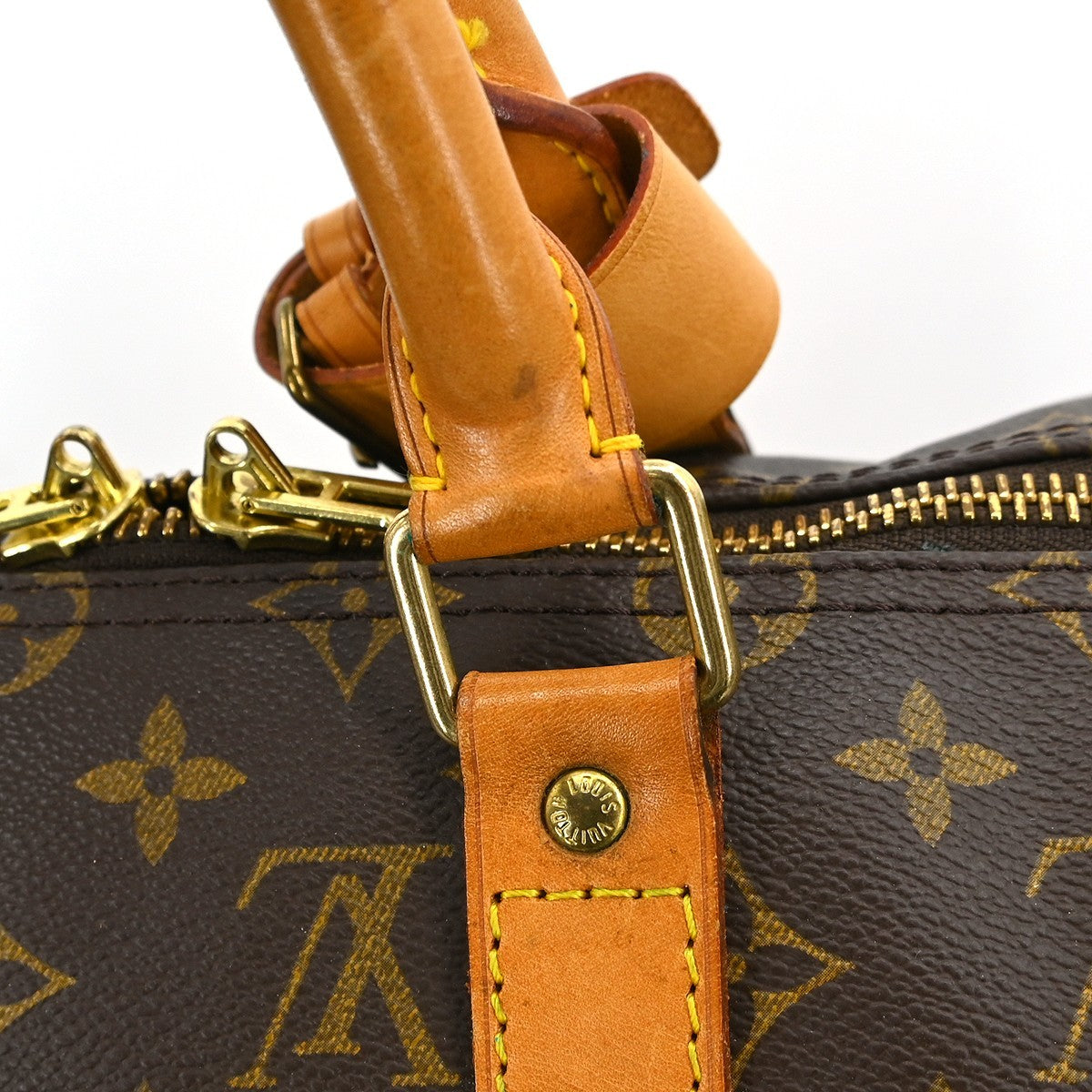 Louis Vuitton Keepall Bag Monogram Canvas Brown Canvas Travel Bag Bag (Pre-Owned)