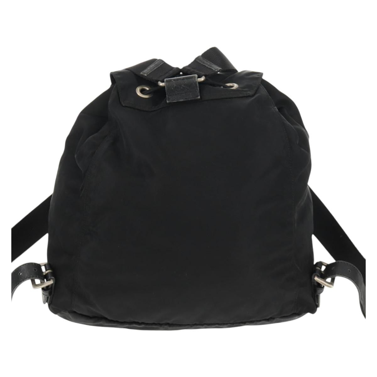 Prada Front Pocket Backpack Tessuto Black Nylon Backpack Bag (Pre-Owned)