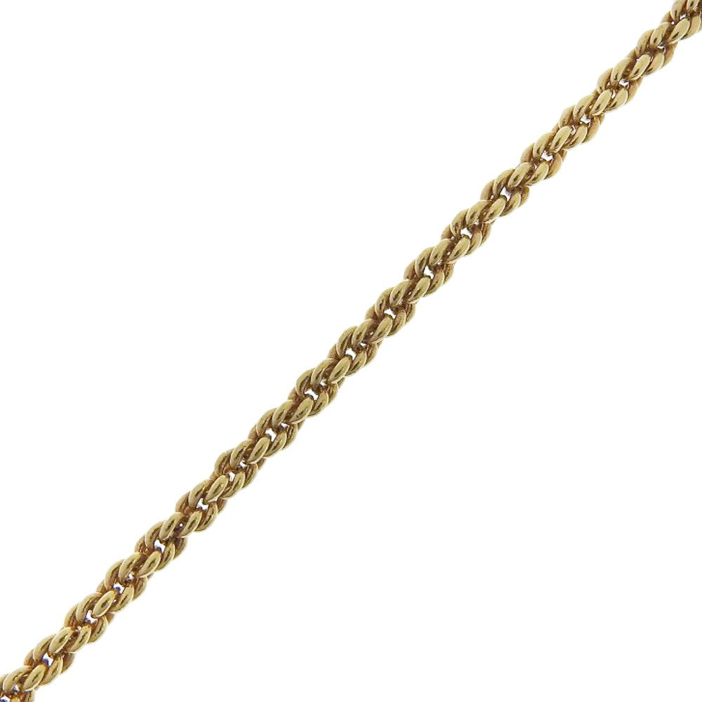 Christian Dior Vintage Circle Pendant Necklace Metal With Crystals Gold Gold_Plated Necklace Jewelry (Pre-Owned)