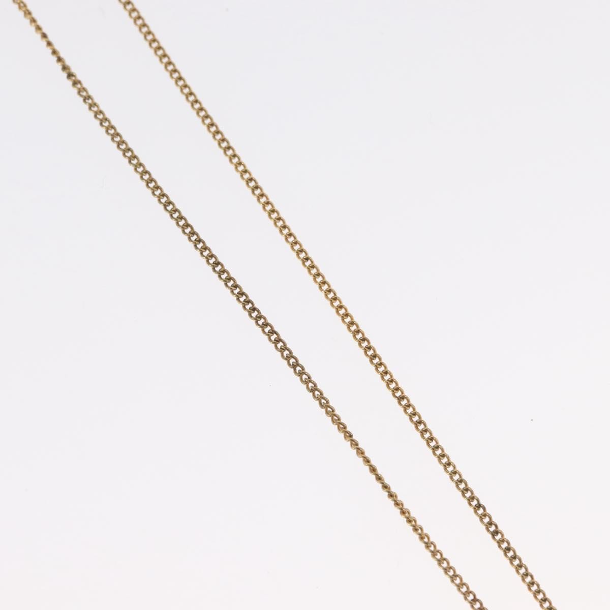 Christian Dior Cd Round Pendant Necklace Metal Gold Metal Necklace Jewelry (Pre-Owned)