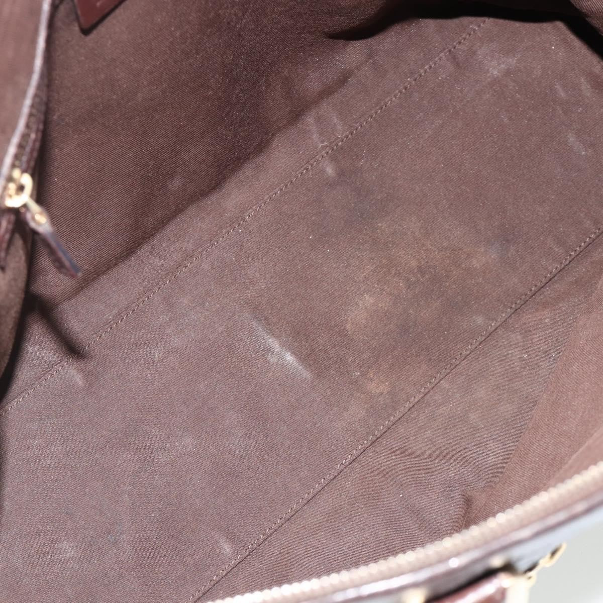 Gucci Guccissima Shoulder Bag Brown Canvas Handbag (Pre-Owned)