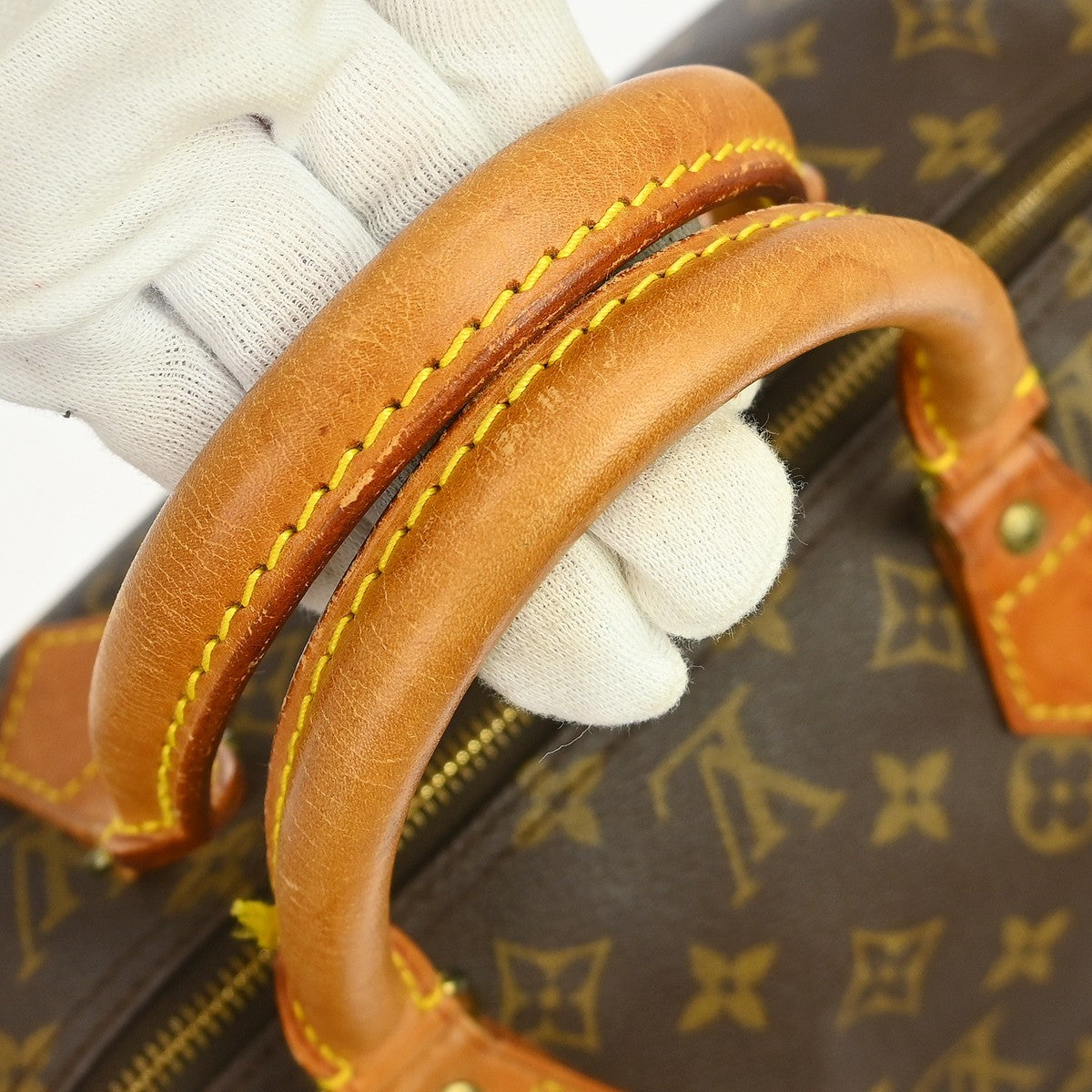 Louis Vuitton Speedy Handbag Monogram Canvas Brown Canvas Handbag (Pre-Owned)