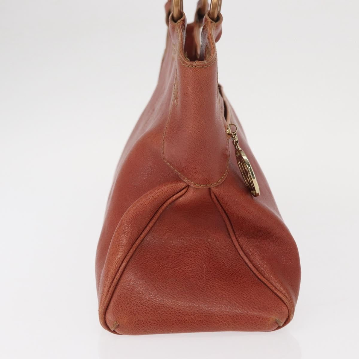 Cartier Marcello Handbag Leather Brown Leather Handbag (Pre-Owned)