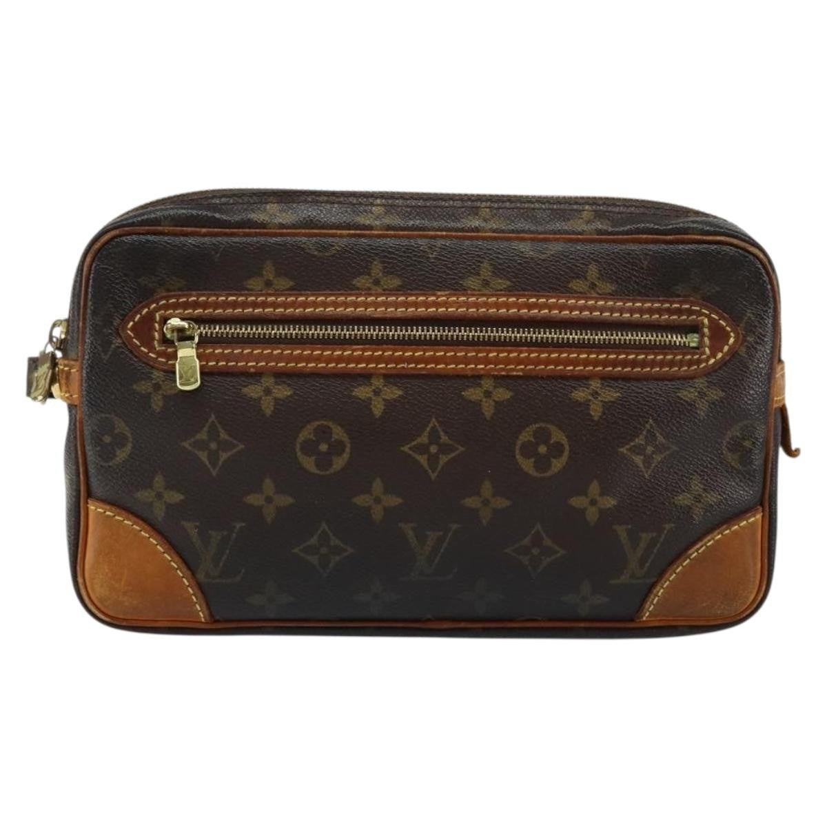 Louis Vuitton Marly Dragonne Clutch Monogram Canvas Brown Canvas Clutche & Pouche Bag (Pre-Owned)