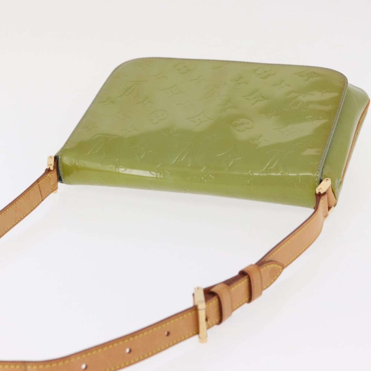 Louis Vuitton Thompson Street Handbag Monogram Vernis Green Patent_Leather Shoulder Bag Bag (Pre-Owned)