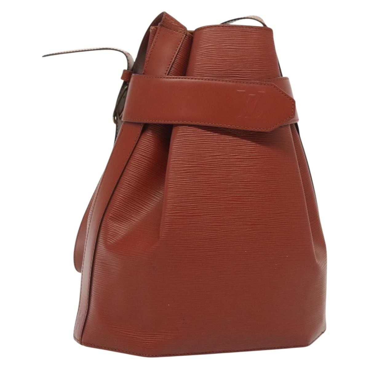 Louis Vuitton Vintage Sac D'epaule Handbag Epi Leather Brown Leather Bag (Pre-Owned)