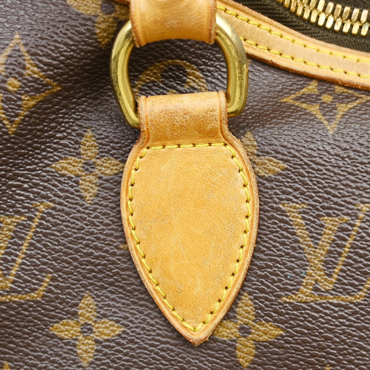 Louis Vuitton Lockit Handbag Monogram Canvas Brown Canvas Shoulder Bag Bag (Pre-Owned)