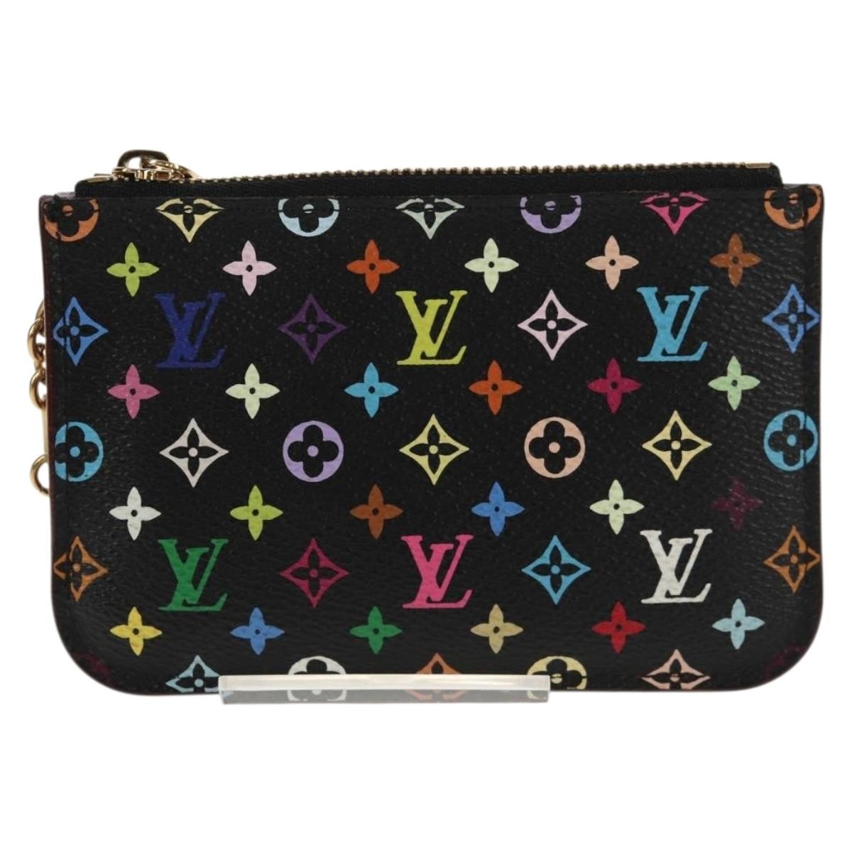 Louis Vuitton Pochette Clés Nm Monogram Multicolor Canvas Black Canvas Wallets Accessory (Pre-Owned)