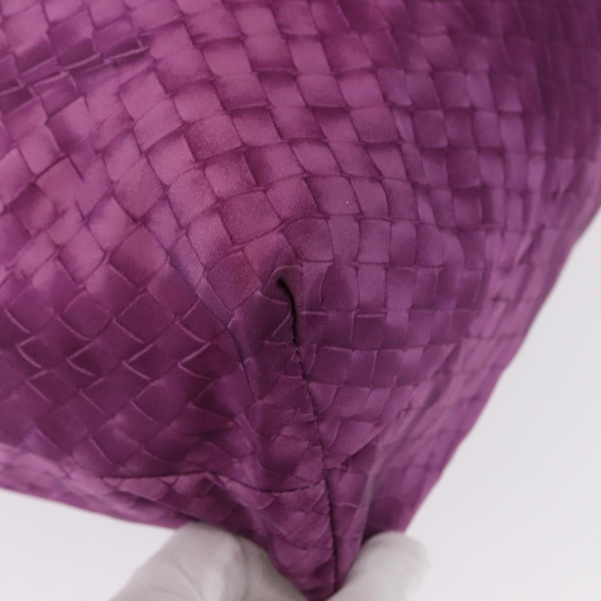 Bottega Veneta Intrecciolusion Tote Printed Nylon Purple Nylon Tote Bag Bag (Pre-Owned)