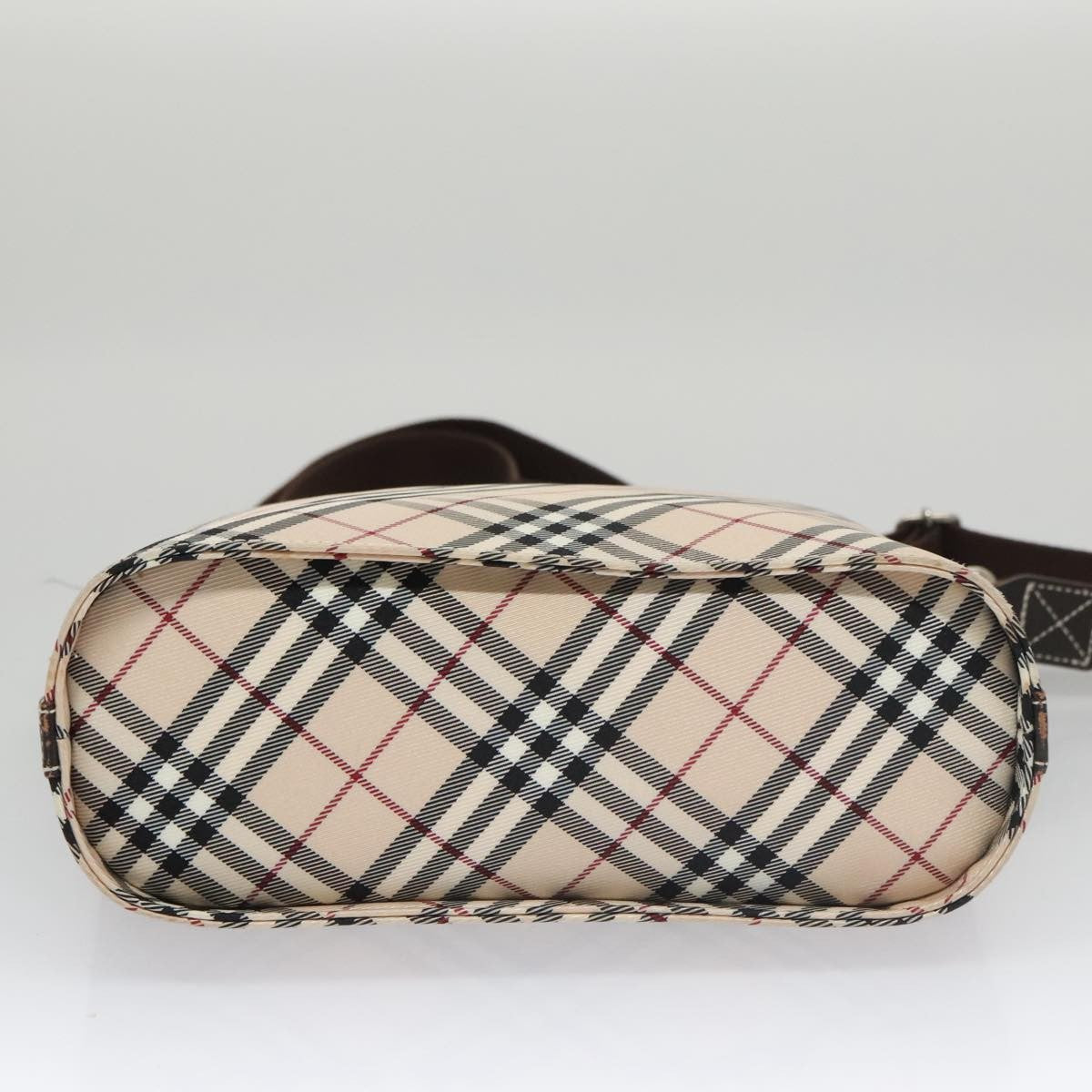Burberry Nova Check Shoulder Bag Canvas Beige Canvas Shoulder Bag Bag (Pre-Owned)