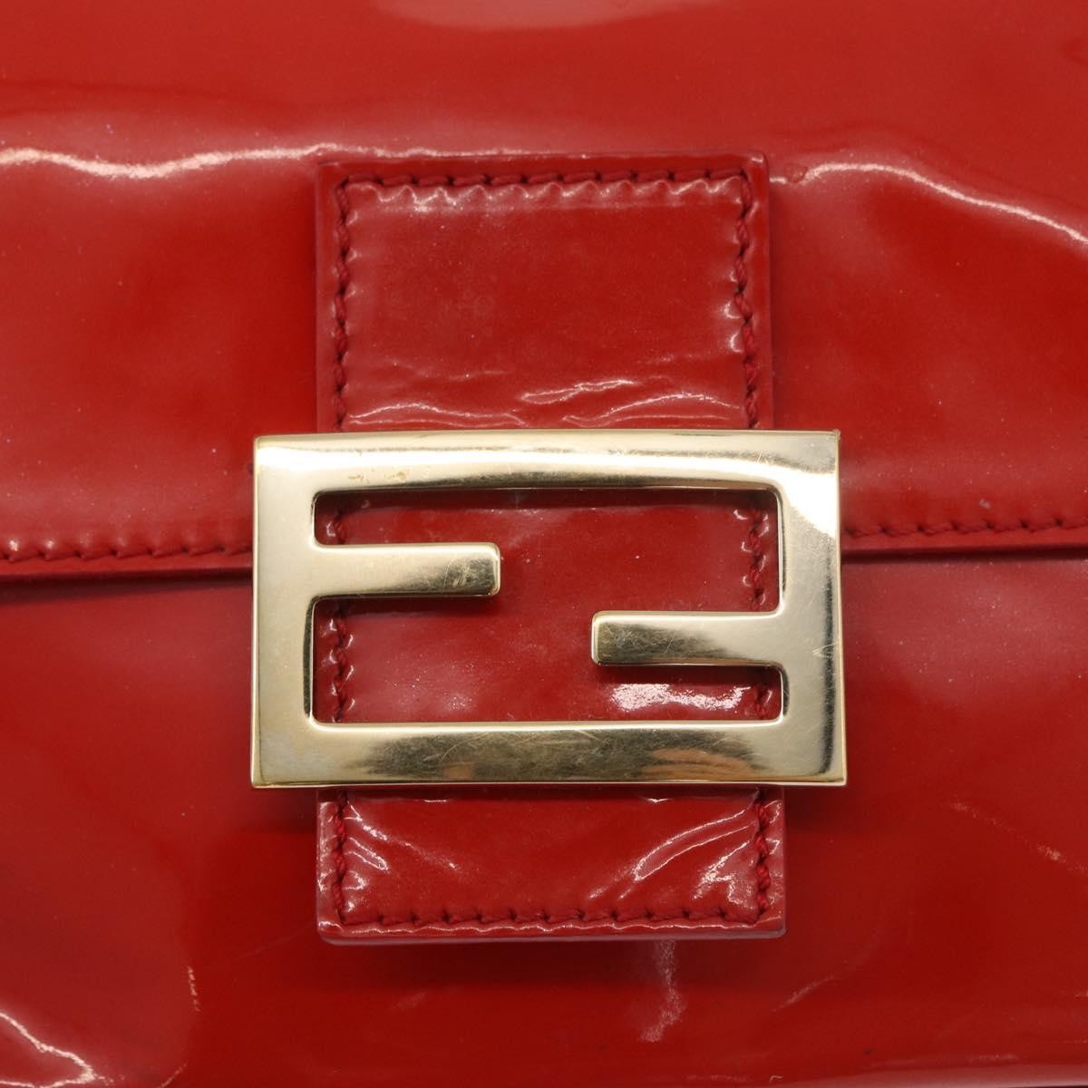 Fendi Forever Mama Bag Patent Red Patent_Leather Shoulder Bag Bag (Pre-Owned)