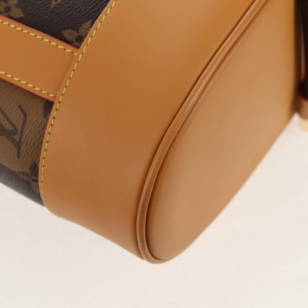 Louis Vuitton Nigo Randonnee Backpack Limited Edition Stripes Monogram Canvas Brown Canvas Shoulder Bag Bag (Pre-Owned)