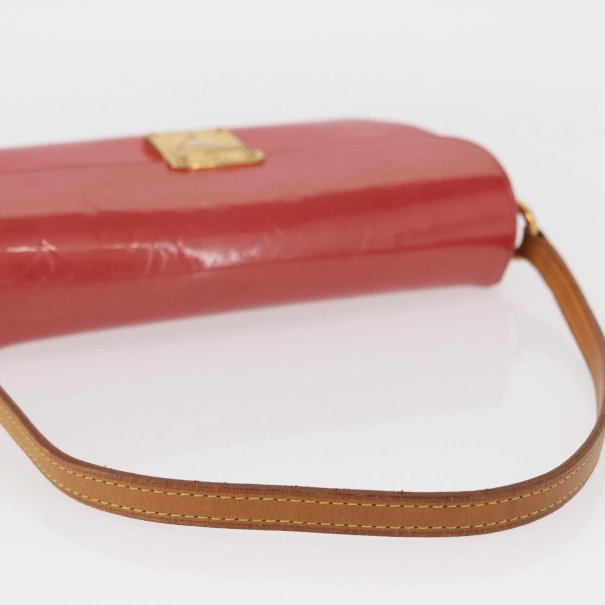 Louis Vuitton Malibu Street Handbag Monogram Vernis Red Patent_Leather Handbag (Pre-Owned)