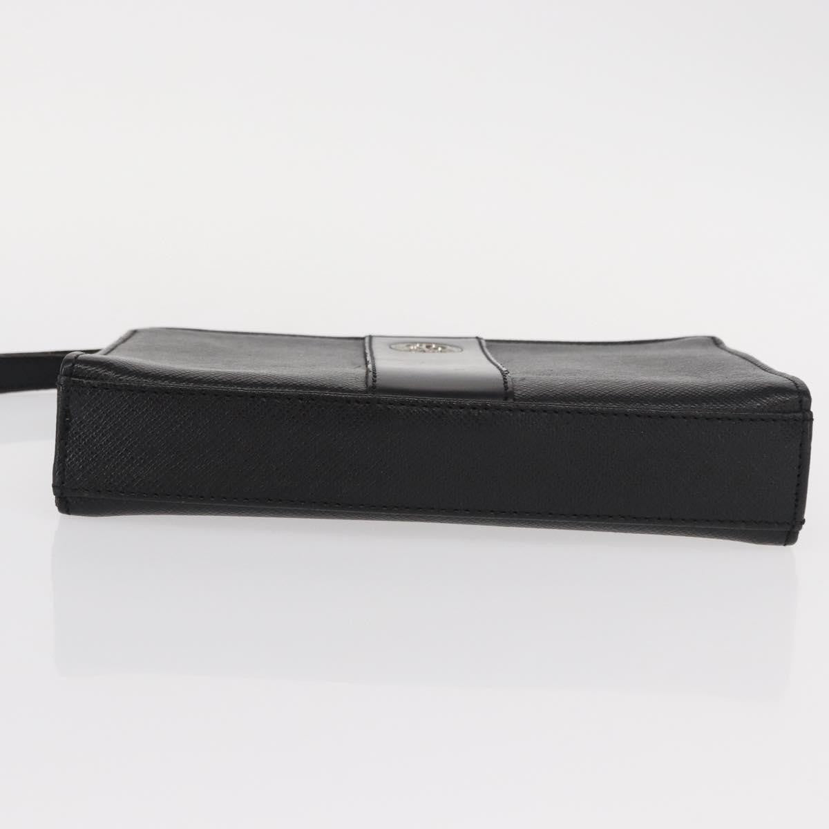 Valentino Garavani Pochette Leather Black Leather Clutche & Pouche Bag (Pre-Owned)