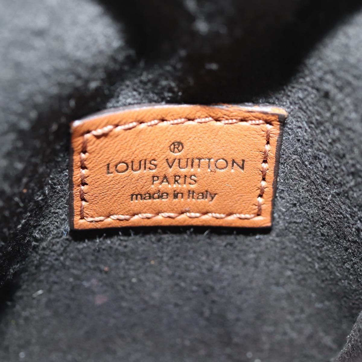 Louis Vuitton Dauphine Chain Wallet Reverse Monogram Canvas Brown Canvas Bag (Pre-Owned)