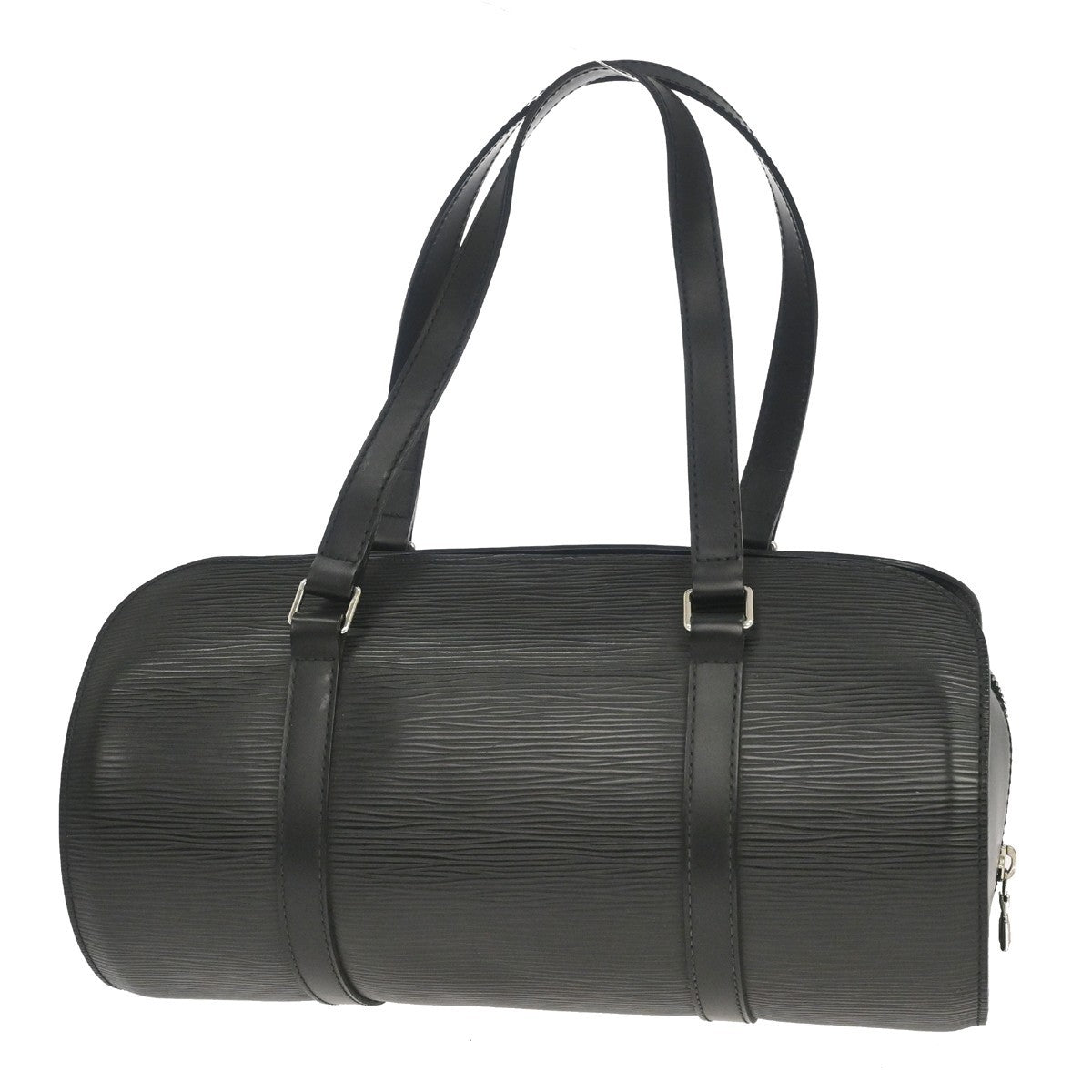Louis Vuitton Soufflot Handbag Epi Leather Black Leather Handbag (Pre-Owned)