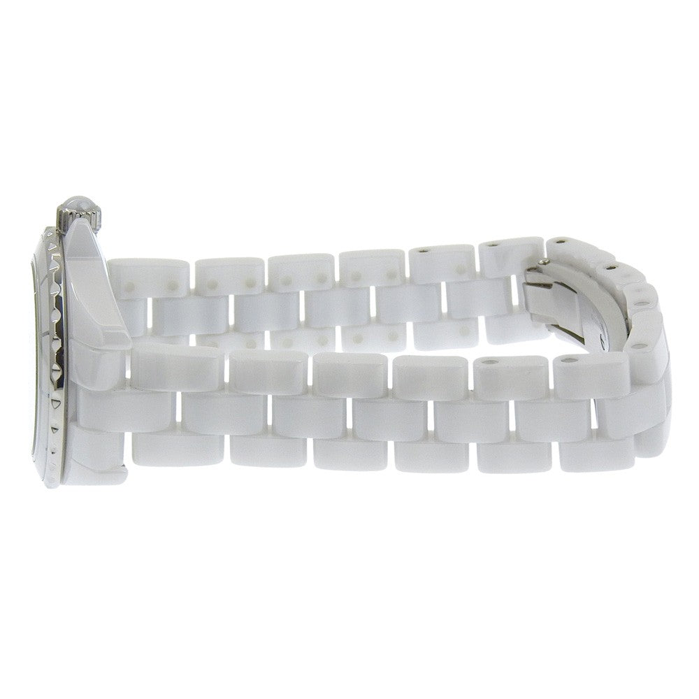 Chanel J12 Automatic Watch Ceramic And Stainless Steel With Diamond Markers And Mother Of Pearl Watch (Pre-Owned)