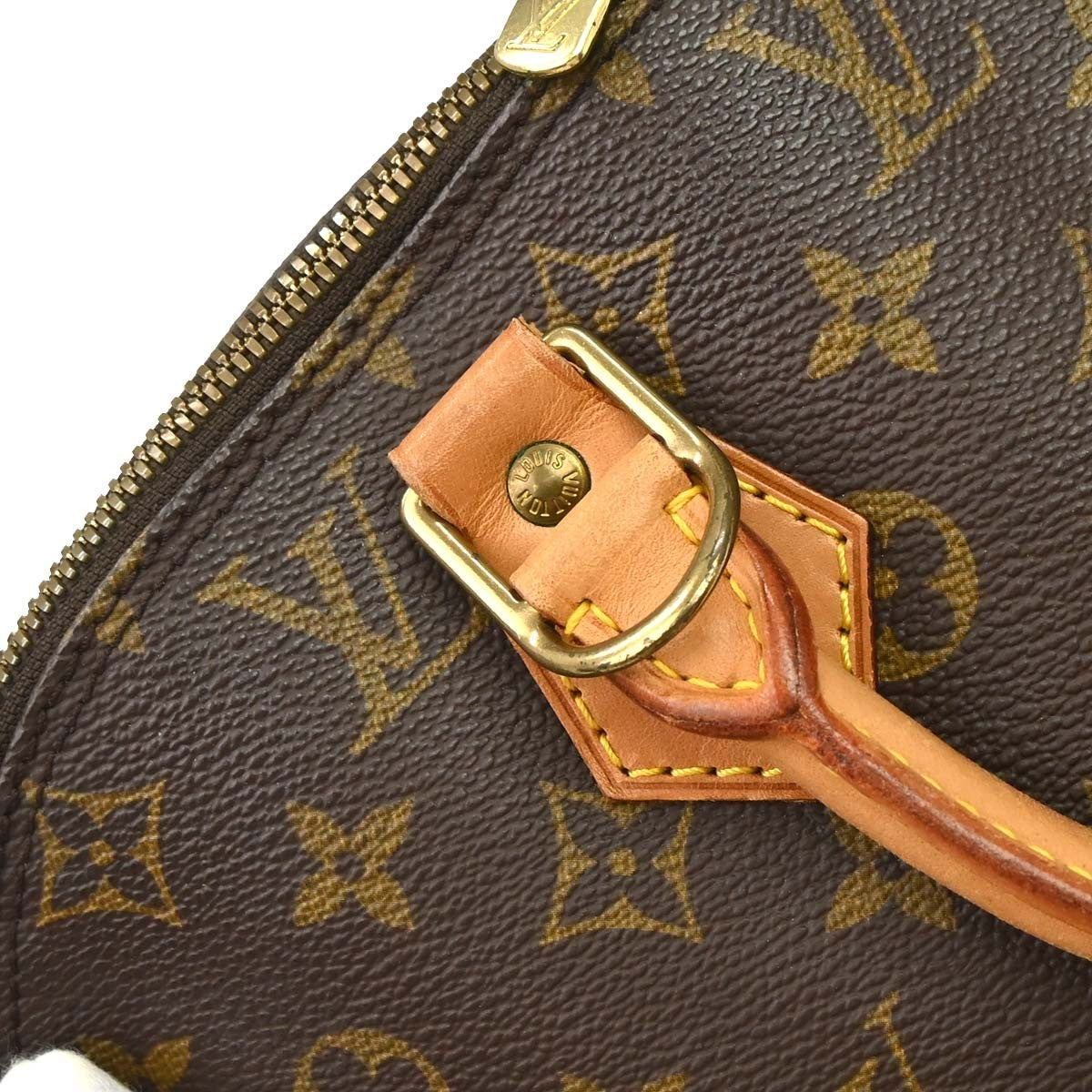 Louis Vuitton Alma Handbag Monogram Canvas Brown Canvas Handbag (Pre-Owned)