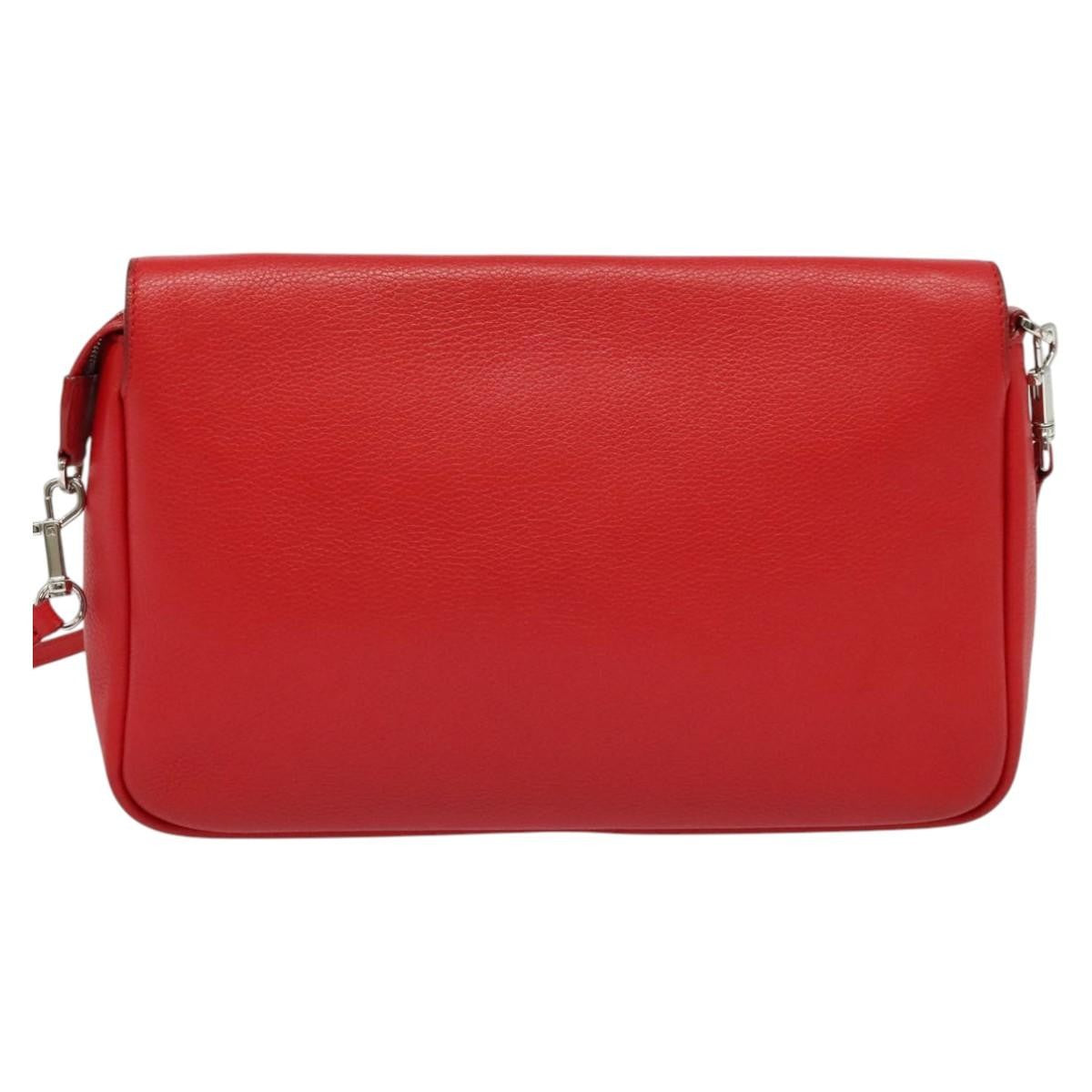 Louis Vuitton Essential Cuir Boheme Handbag Leather Red Leather Shoulder Bag Bag (Pre-Owned)