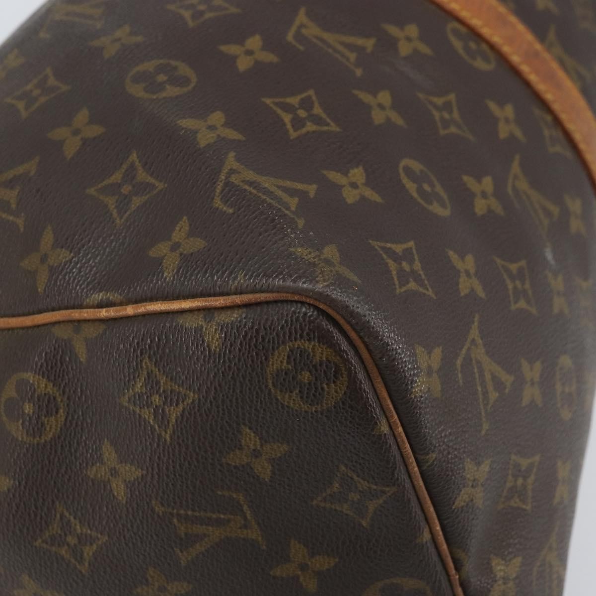Louis Vuitton Keepall Bag Monogram Canvas Brown Canvas Travel Bag Bag (Pre-Owned)