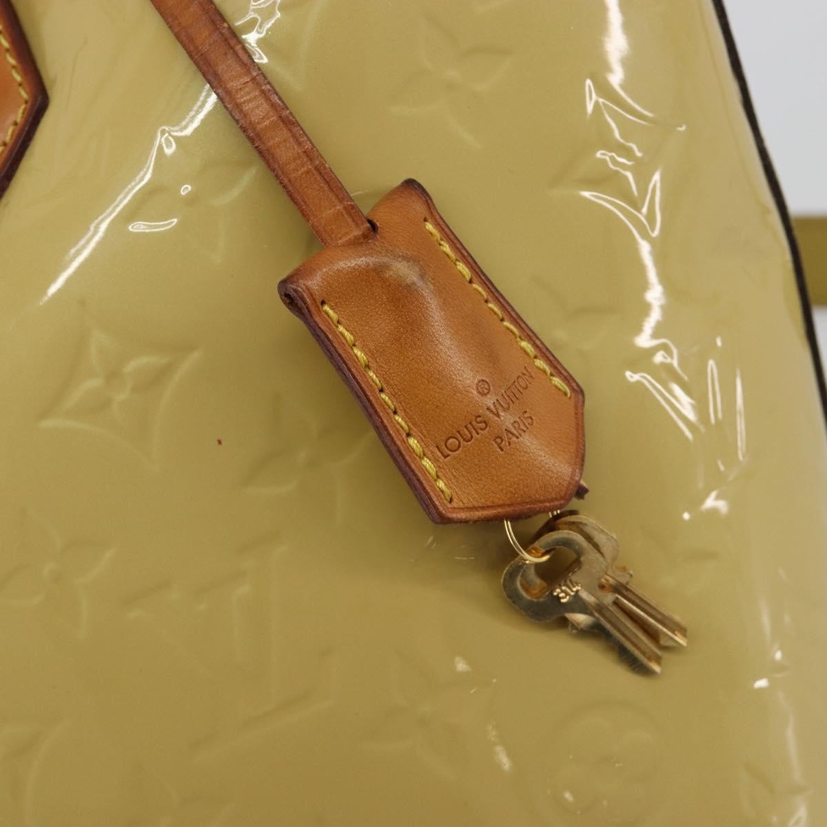 Louis Vuitton Montebello Handbag Monogram Vernis Beige Patent_Leather Handbag (Pre-Owned)