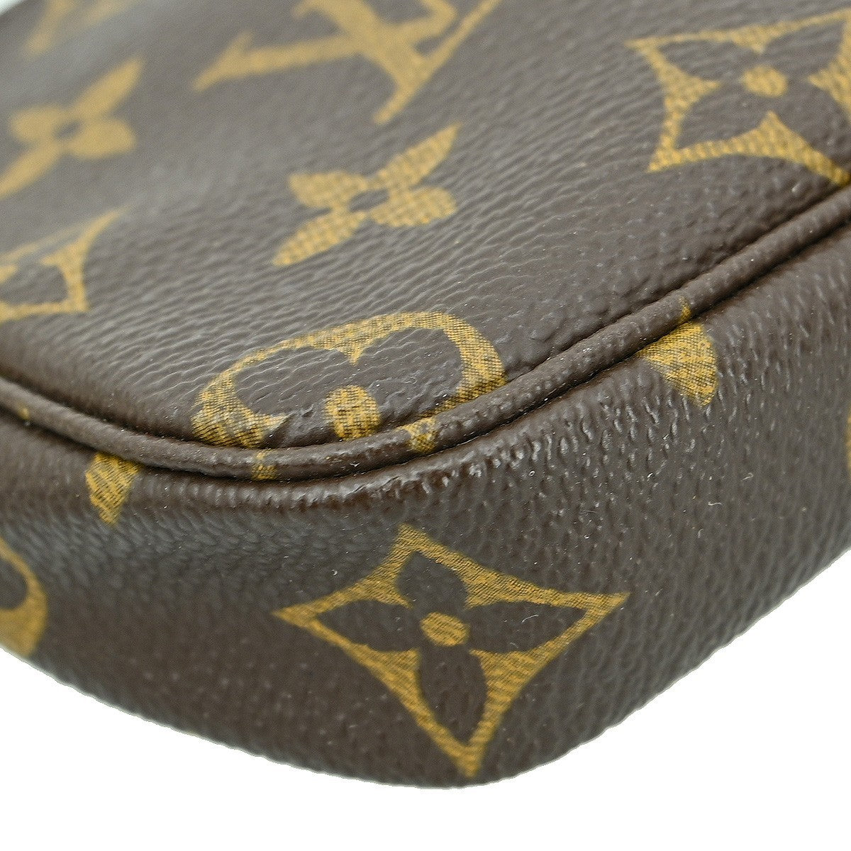 Louis Vuitton Mini Pochette Accessoires Canvas Brown Canvas Clutche & Pouche Bag (Pre-Owned)