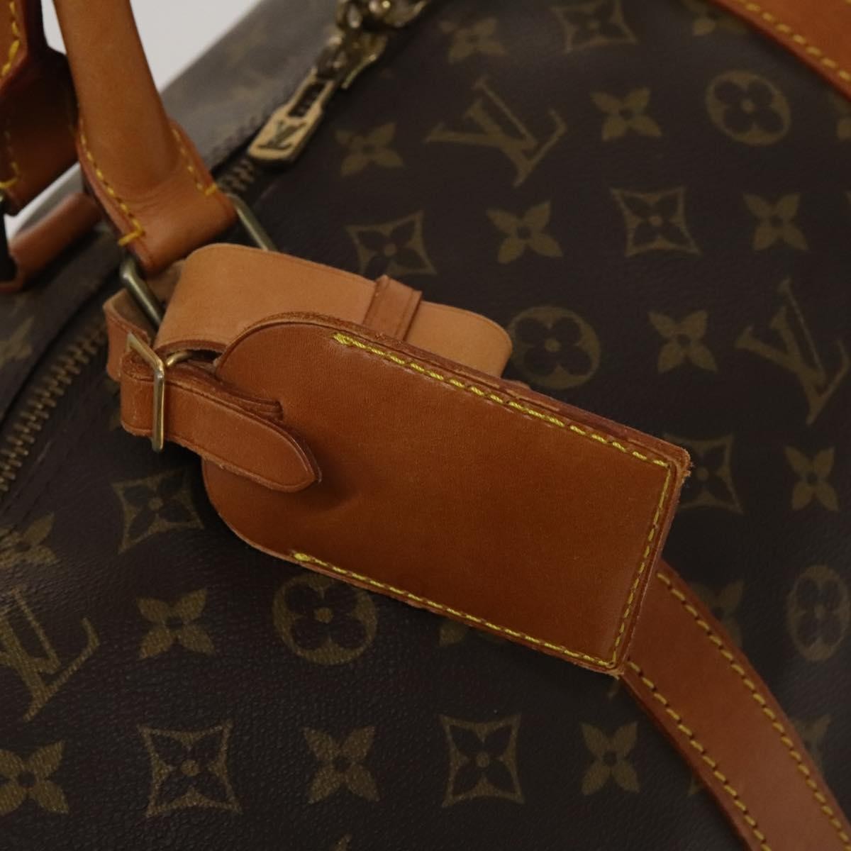 Louis Vuitton Keepall Bag Monogram Canvas Brown Canvas Travel Bag Bag (Pre-Owned)
