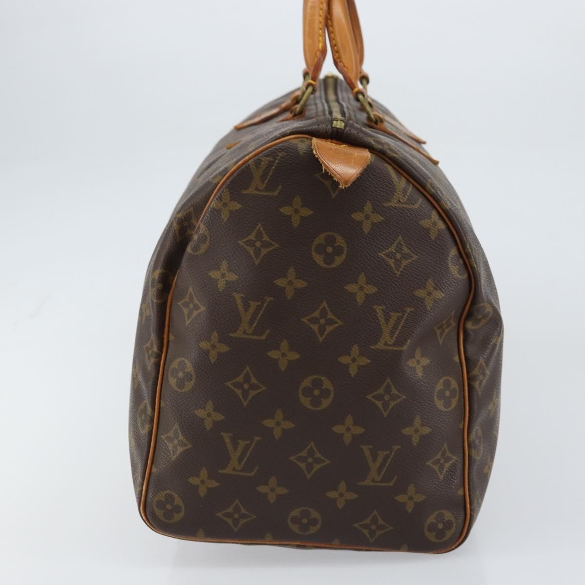 Louis Vuitton Speedy Handbag Monogram Canvas Brown Canvas Handbag (Pre-Owned)