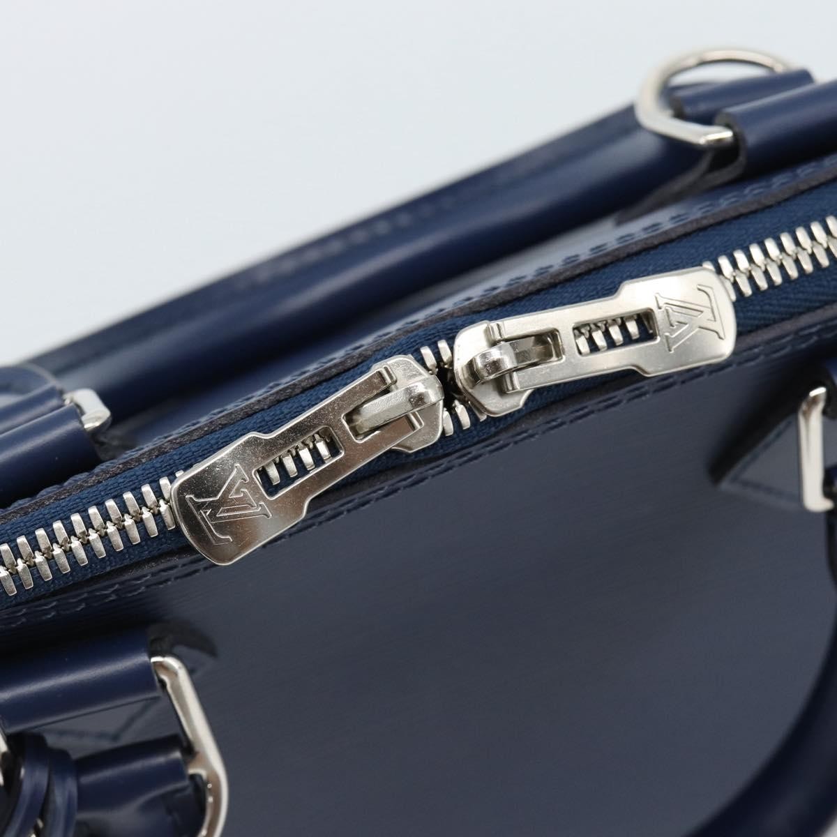 Louis Vuitton Alma Handbag Epi Leather Blue Leather Handbag (Pre-Owned)