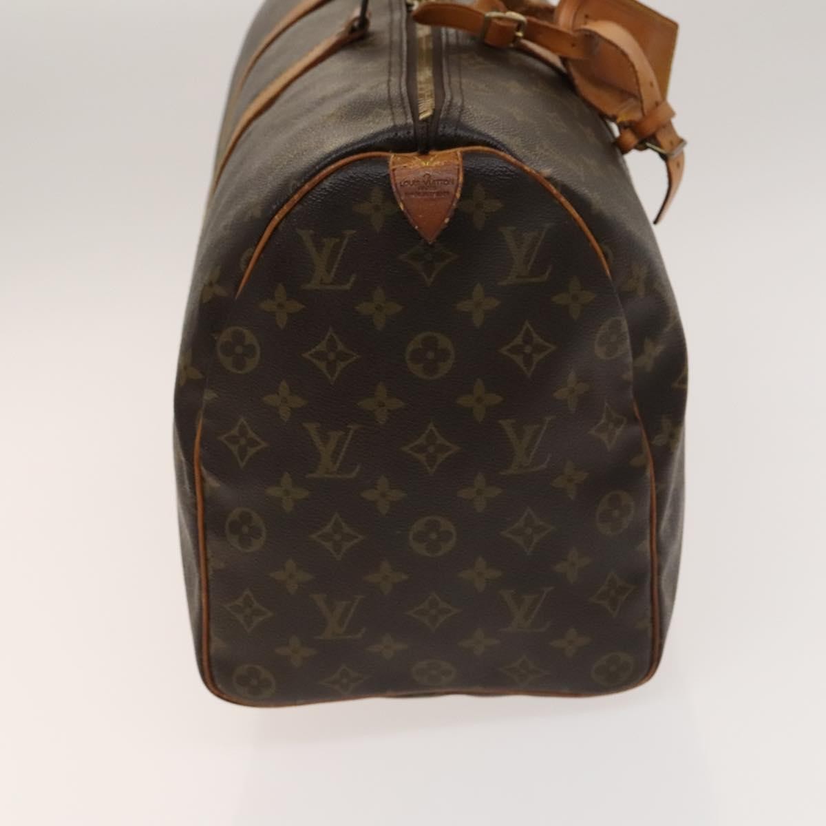Louis Vuitton Keepall Bag Monogram Canvas Brown Canvas Travel Bag Bag (Pre-Owned)