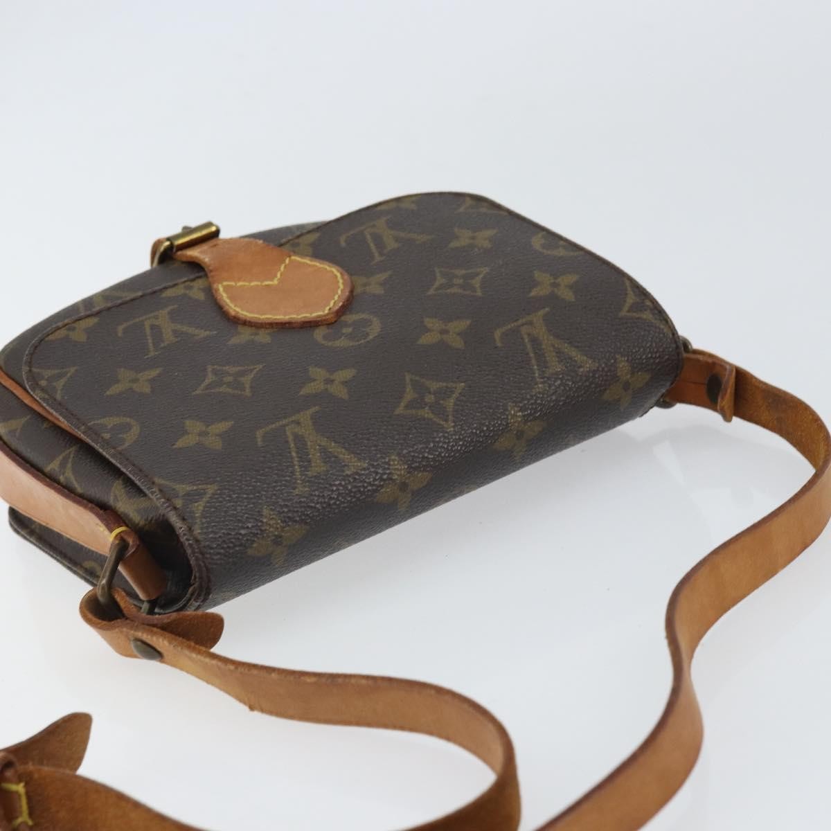 Louis Vuitton Cartouchiere Handbag Monogram Canvas Brown Canvas Shoulder Bag Bag (Pre-Owned)