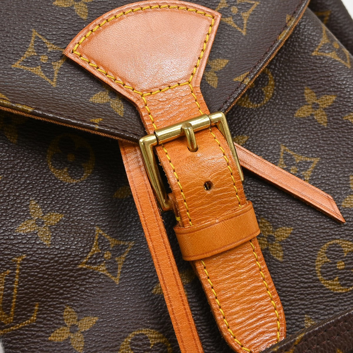 Louis Vuitton Vintage Montsouris Backpack Monogram Canvas Brown Canvas Backpack Bag (Pre-Owned)