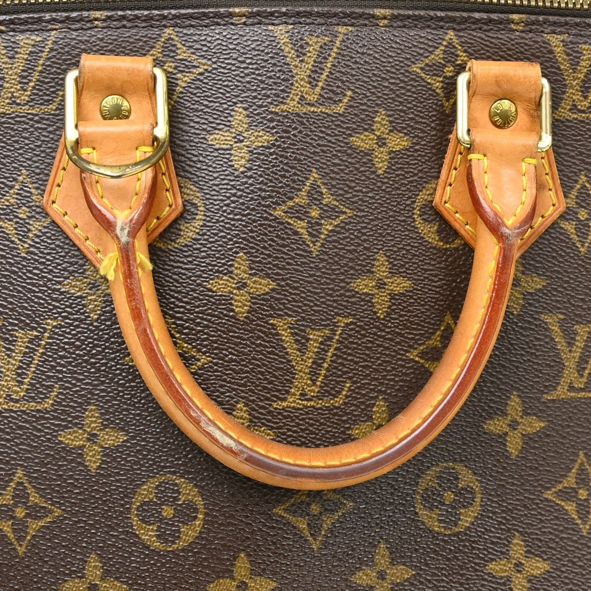 Louis Vuitton Alma Handbag Monogram Canvas Brown Canvas Handbag (Pre-Owned)
