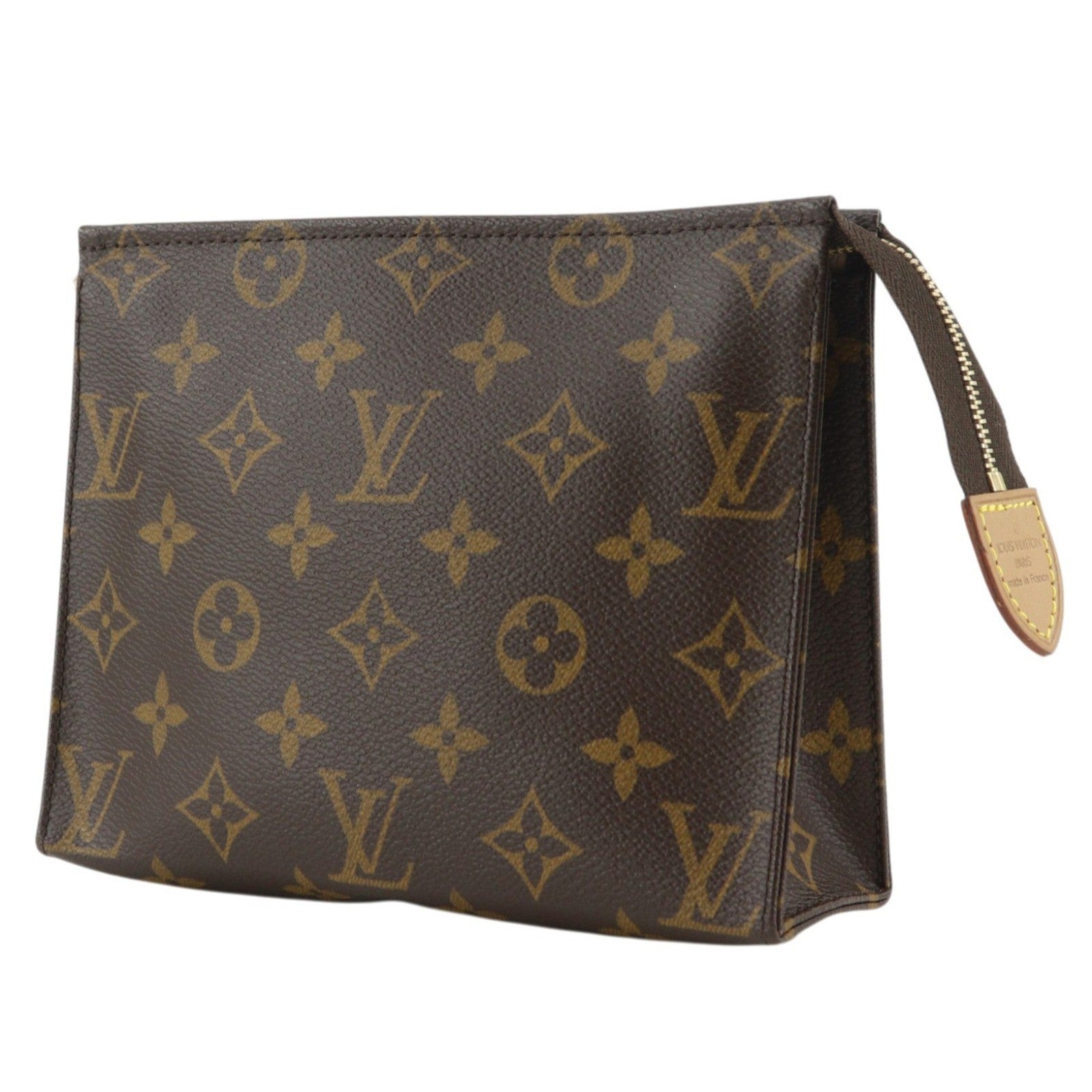 Louis Vuitton Toiletry Pouch Monogram Canvas Brown Canvas Wallets Accessory (Pre-Owned)