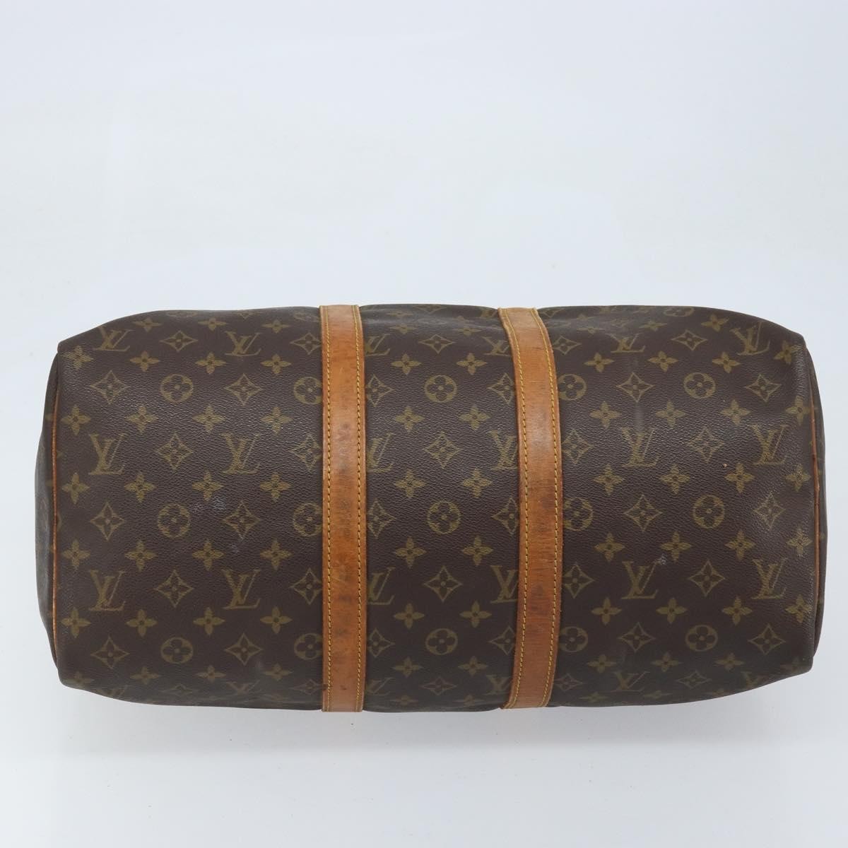 Louis Vuitton Keepall Bag Monogram Canvas Brown Canvas Travel Bag Bag (Pre-Owned)