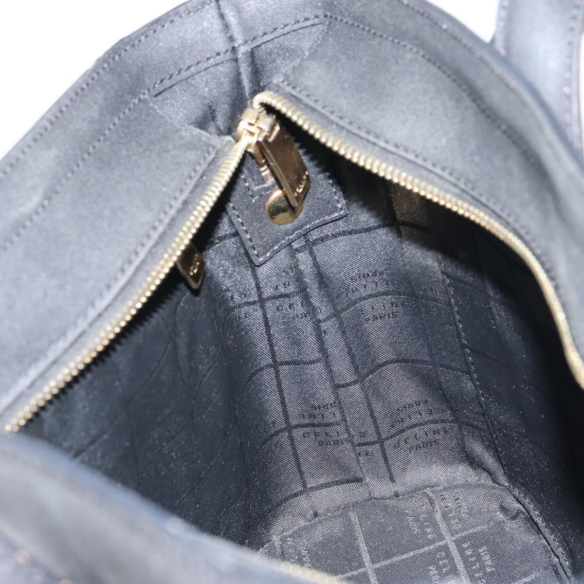Celine Handbag Leather Black Leather Handbag (Pre-Owned)
