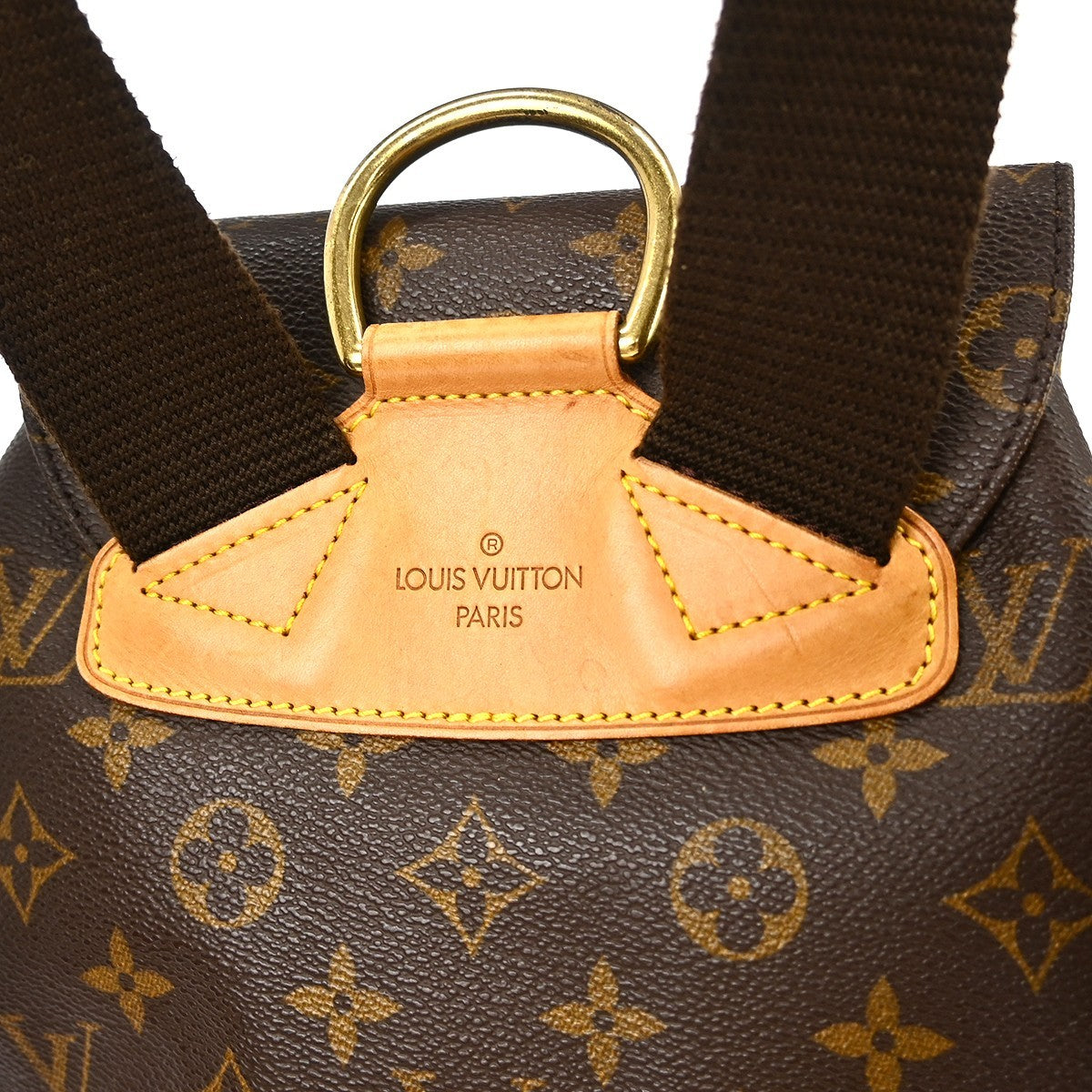 Louis Vuitton Vintage Montsouris Backpack Monogram Canvas Brown Canvas Backpack Bag (Pre-Owned)