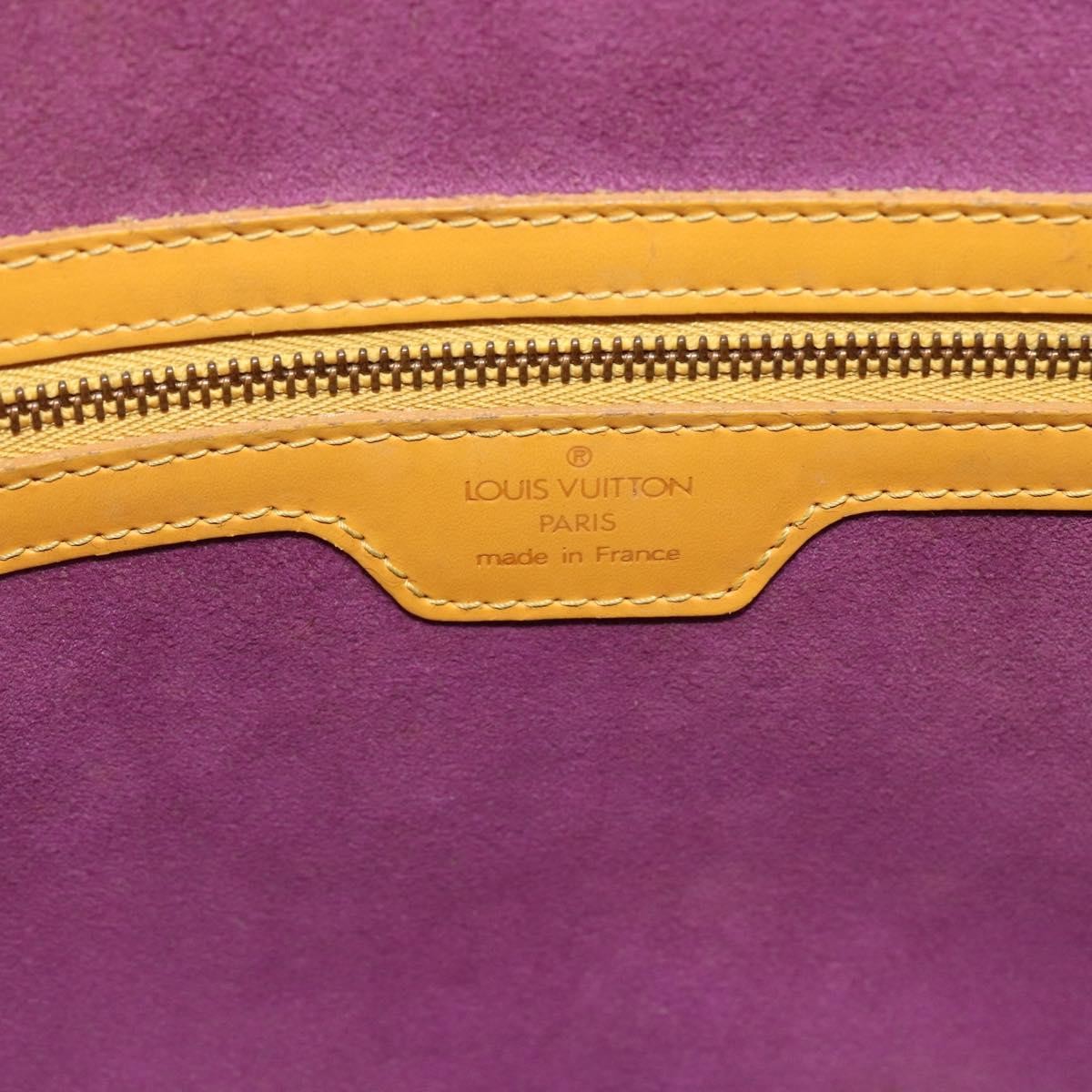 Louis Vuitton Lussac Handbag Epi Leather Yellow Leather Shoulder Bag Bag (Pre-Owned)