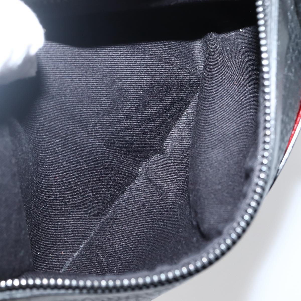 Christian Louboutin Loubiclutch Leather Black Leather Clutche & Pouche Bag (Pre-Owned)