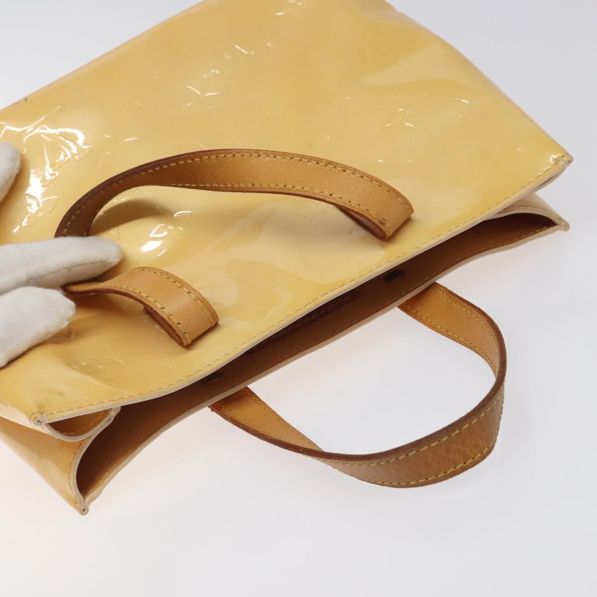 Louis Vuitton Reade Handbag Monogram Vernis Beige Patent_Leather Handbag (Pre-Owned)