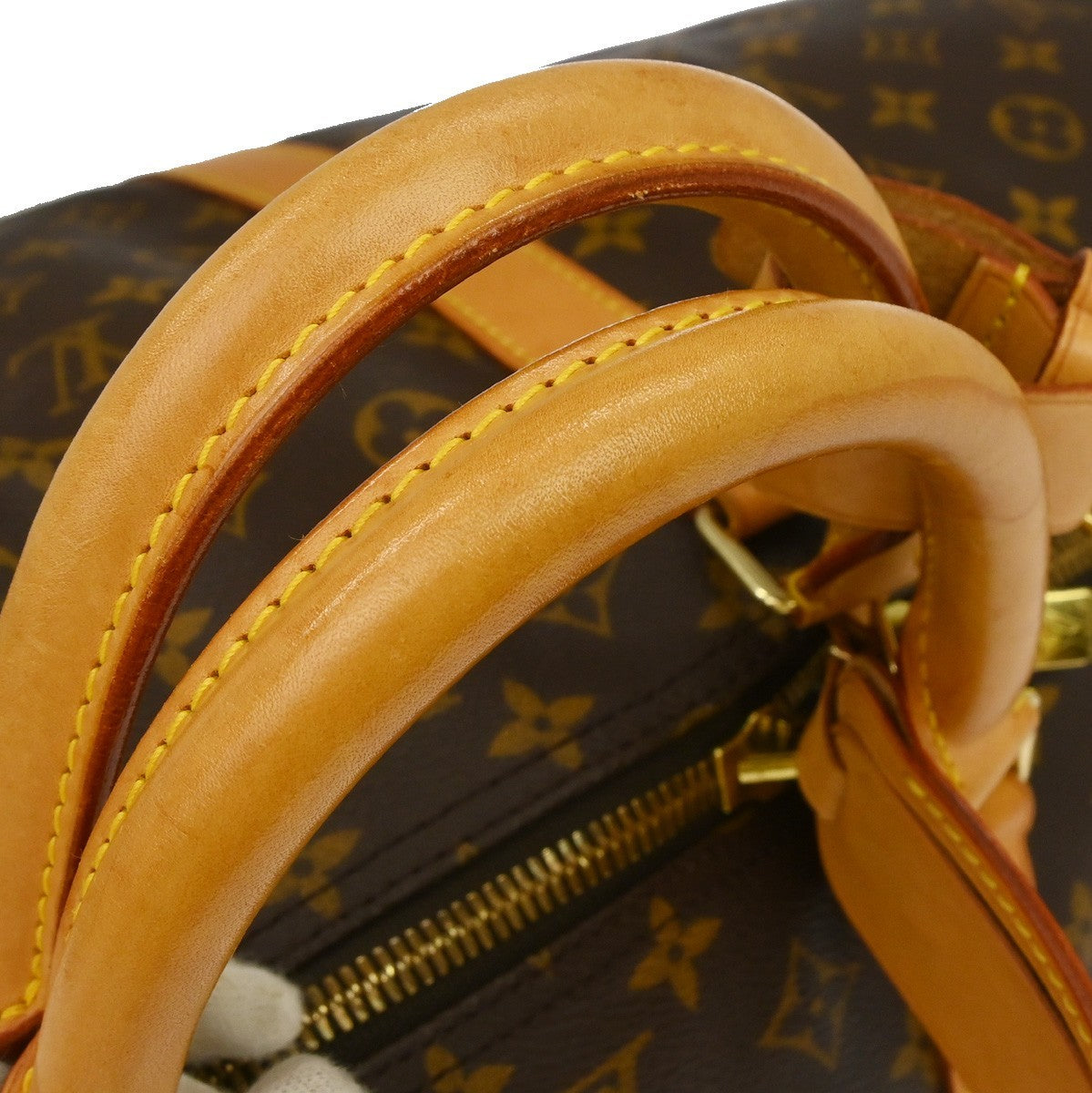 Louis Vuitton Keepall Bag Monogram Canvas Brown Canvas Travel Bag Bag (Pre-Owned)