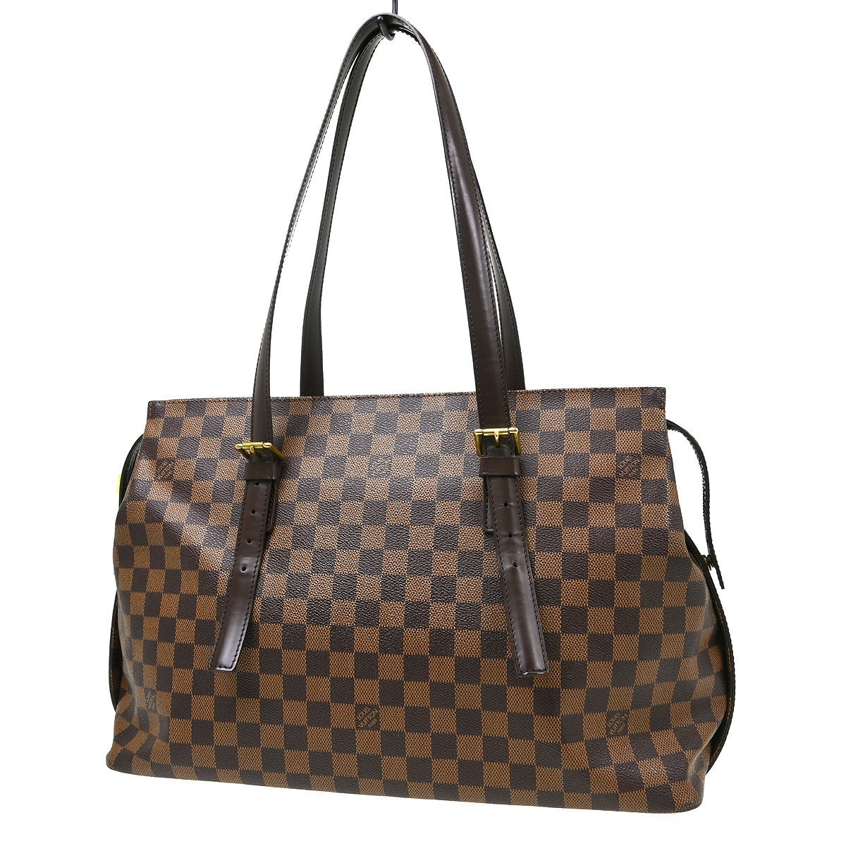 Louis Vuitton Chelsea Handbag Damier Brown Canvas Shoulder Bag Bag (Pre-Owned)