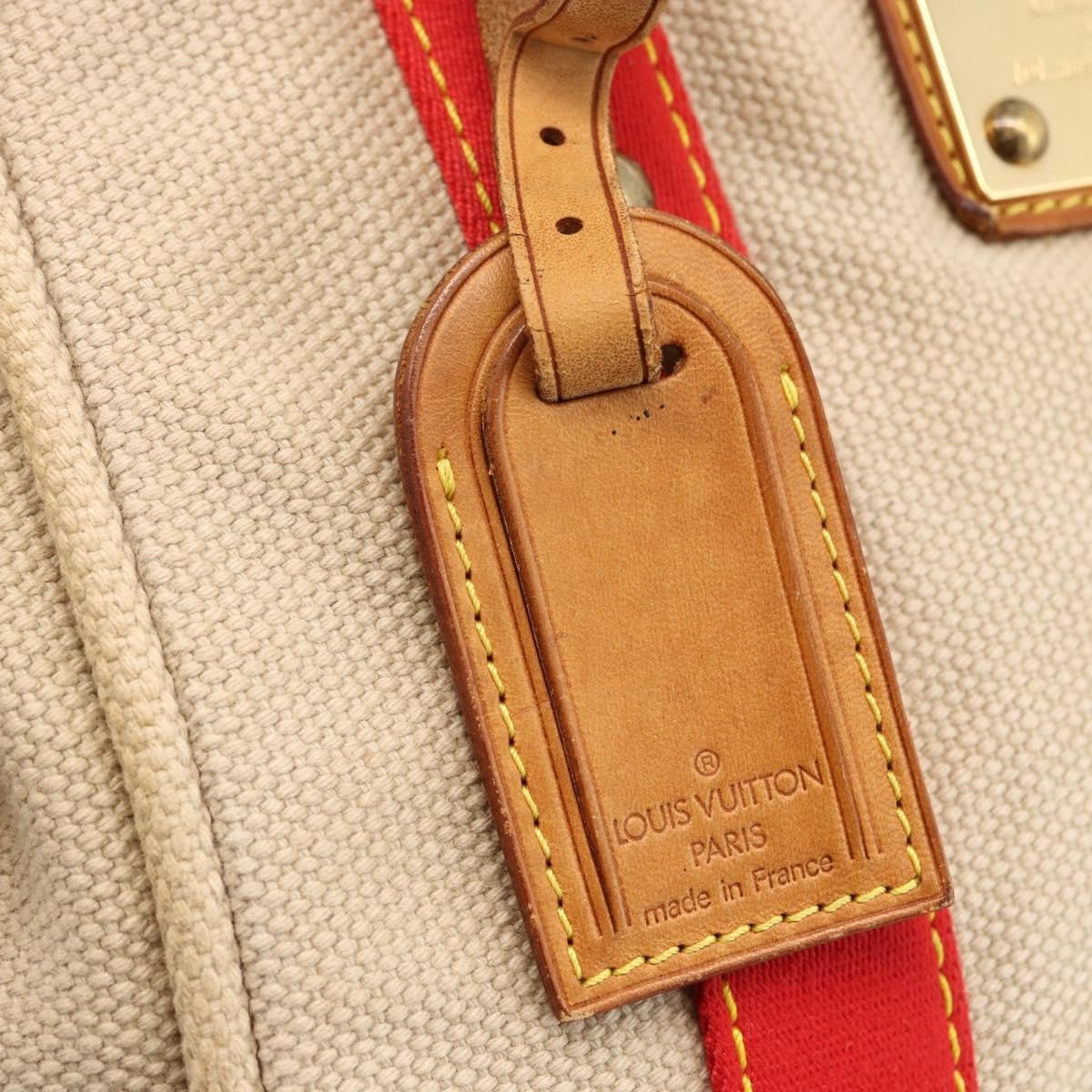 Louis Vuitton Antigua Tote Canvas Beige Canvas Tote Bag Bag (Pre-Owned)