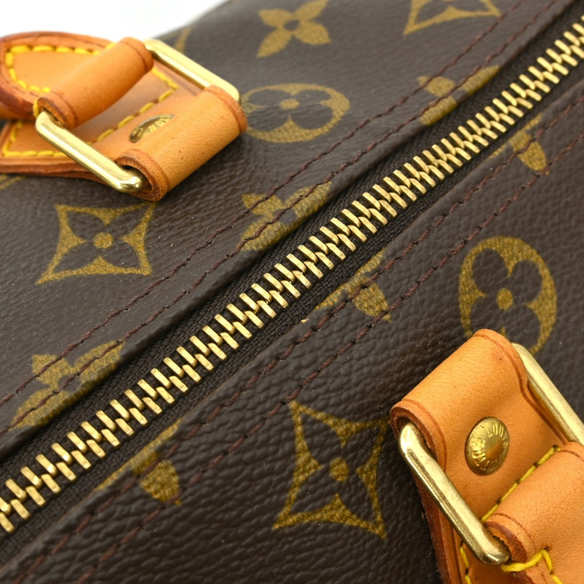 Louis Vuitton Speedy Handbag Monogram Canvas Brown Canvas Handbag (Pre-Owned)