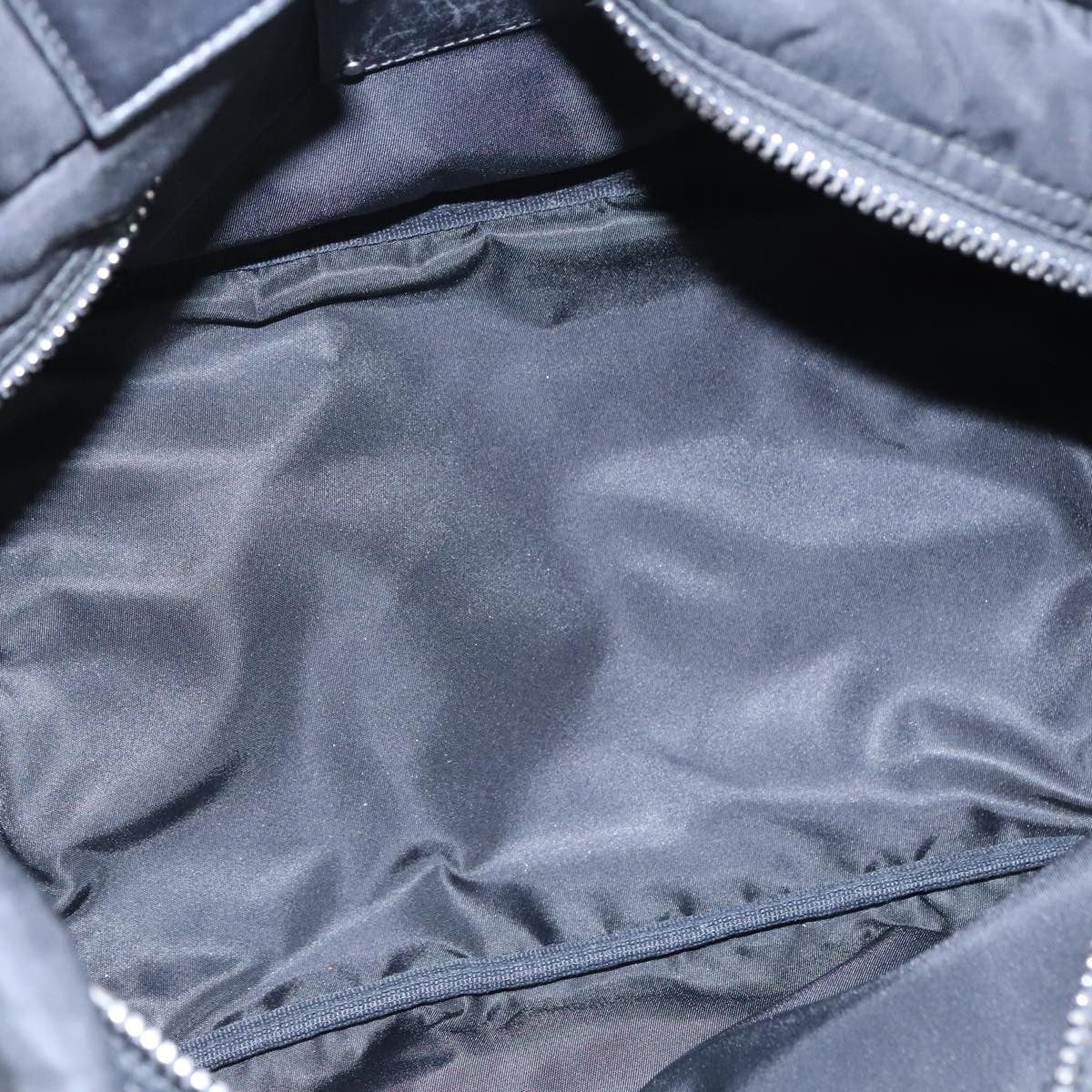 Prada Convertible Double Tote Tessuto Navy Nylon Bag (Pre-Owned)