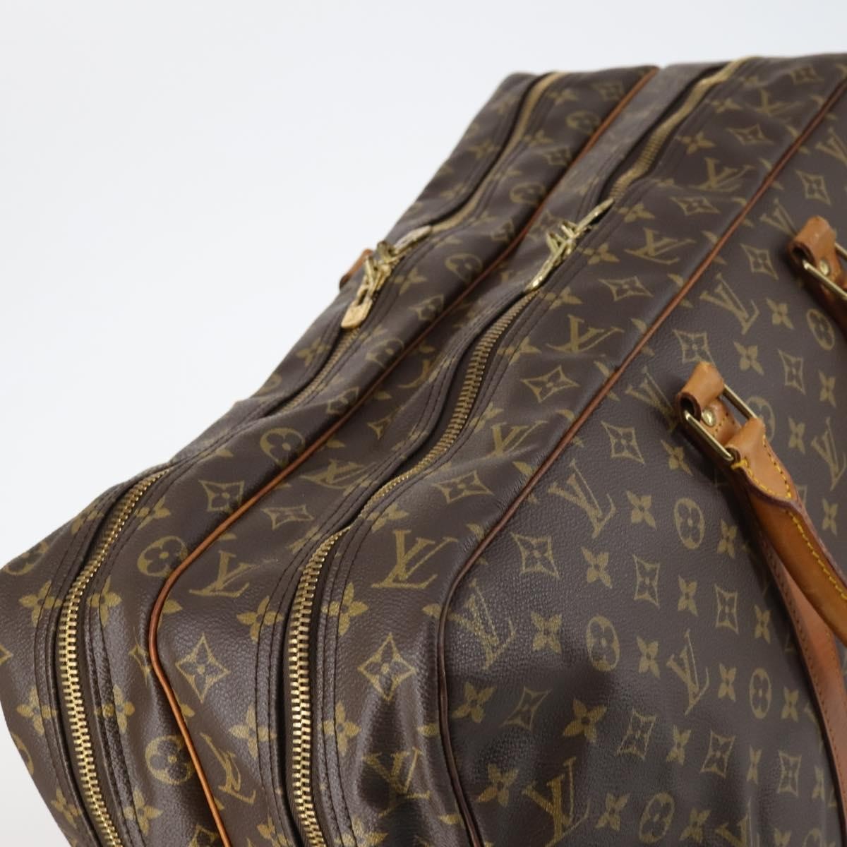 Louis Vuitton Sirius Handbag Monogram Canvas Brown Canvas Travel Bag Bag (Pre-Owned)