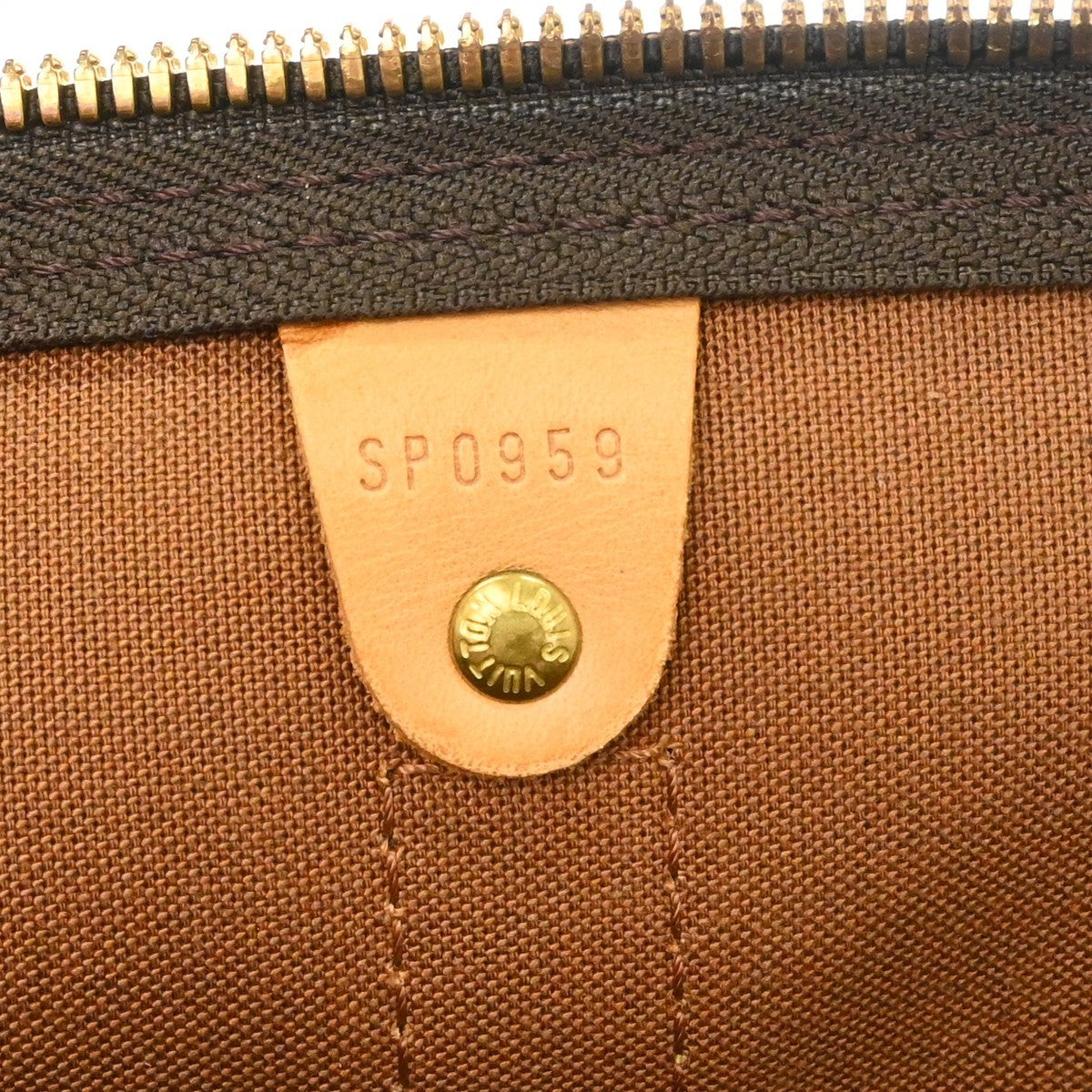 Louis Vuitton Keepall Bag Monogram Canvas Brown Canvas Travel Bag Bag (Pre-Owned)