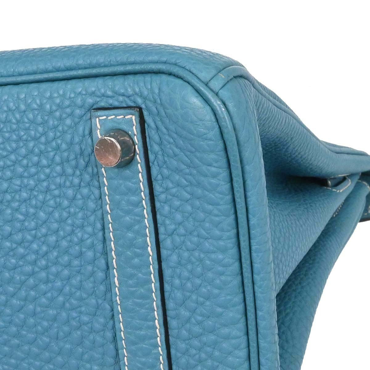 Hermes Touch Birkin Bag Blue Togo With Blue Matte Alligator And Gold Hardware Blue Leather Handbag (Pre-Owned)