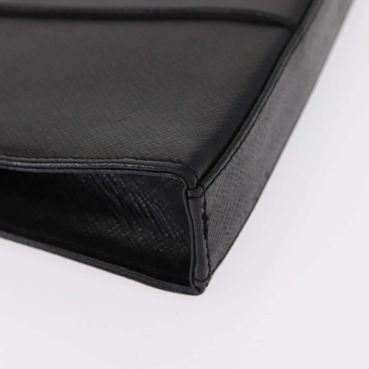 Valentino Garavani Pochette Leather Black Leather Clutche & Pouche Bag (Pre-Owned)